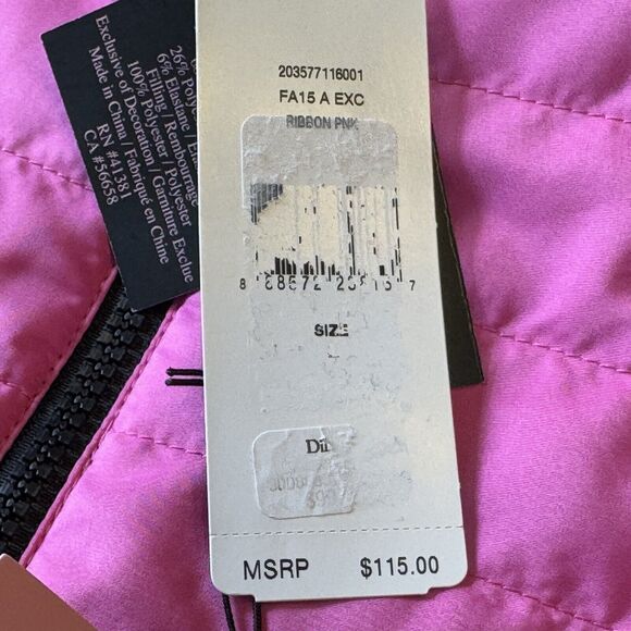 Lauren Ralph Lauren Pink Collection Reversible Vest Women's Large Pink Black NEW - Picture 11 of 14